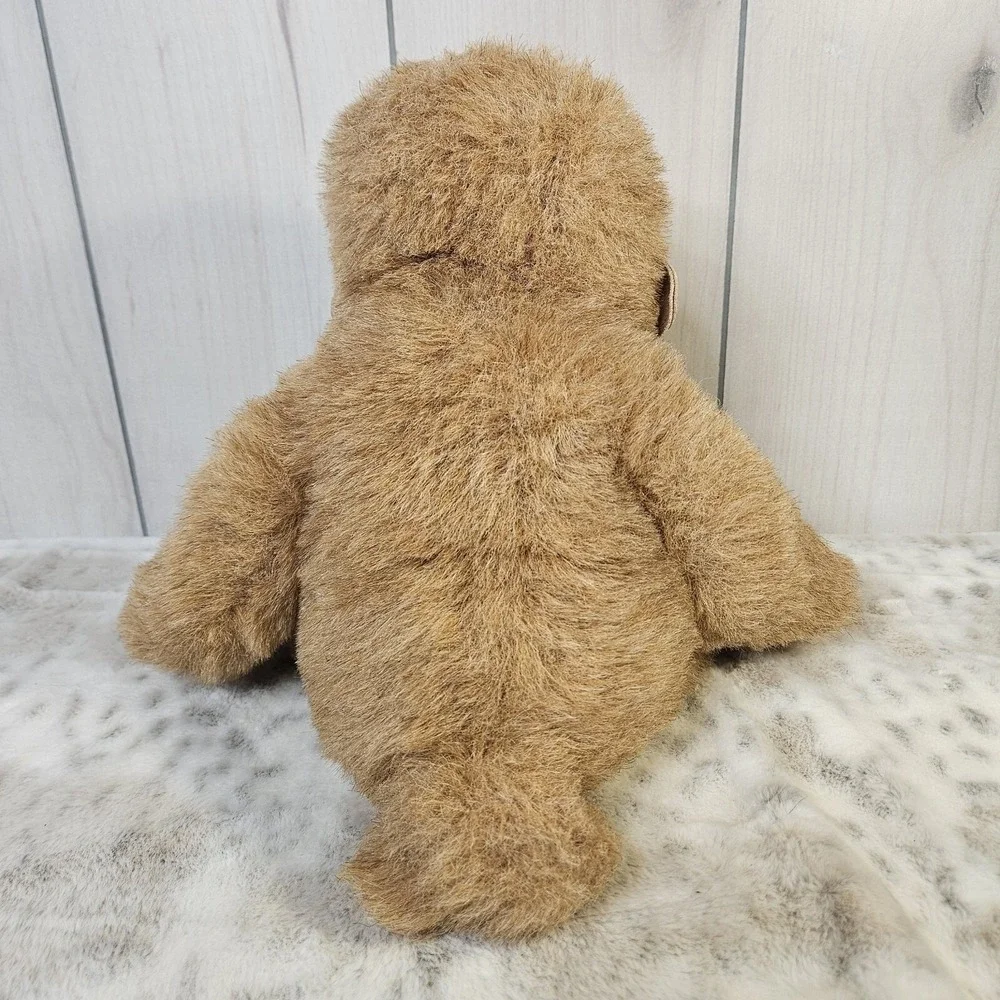 Vintage 85 Gund Orangutan Plush Stuffed Animal Faux Leather Paws Face Limited Ed